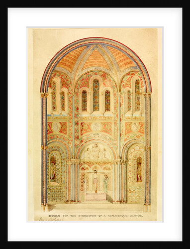 Truro Cathedral, view of the Romanesque Chancel by William Burges