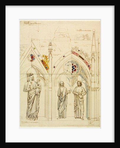 Part of an arcade with Virgin Mary with Jesus by William Burges