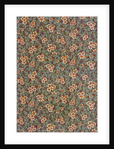 Furnishing fabric with floral pattern by Unknown