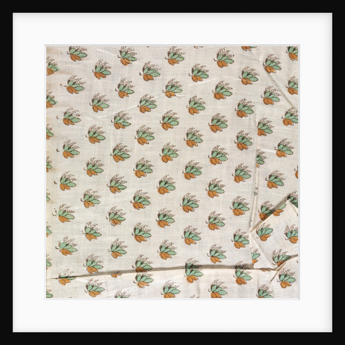 Dress fabric with sprigs by Unknown