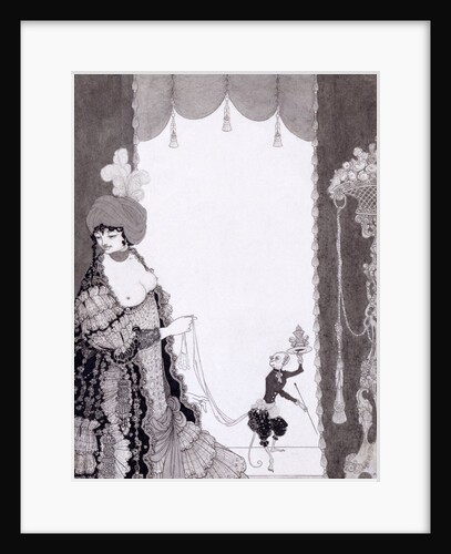 The lady with the monkey by Aubrey Vincent Beardsley