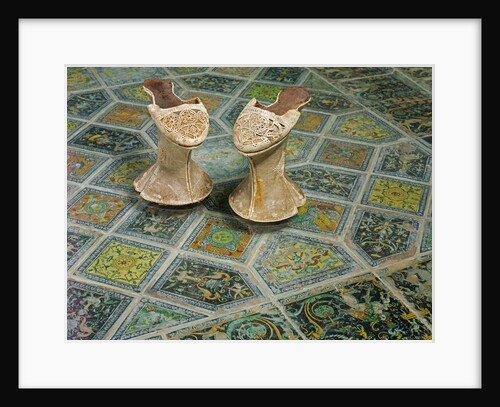 Pair of chopines by Anonymous