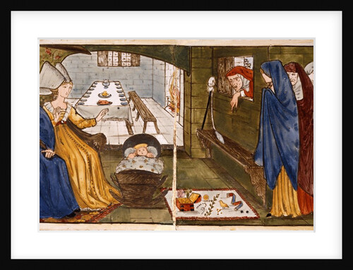 Sleeping Beauty, tile design by Edward Coley Burne-Jones