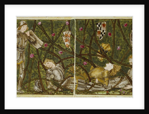 Sleeping Beauty tile panel by Edward Coley Burne-Jones