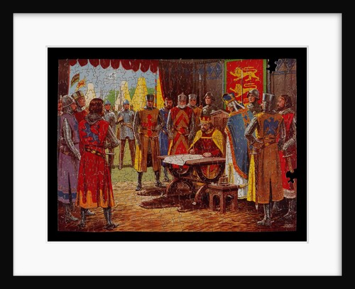 Signing the Magna Carta, jigsaw puzzle by Anonymous