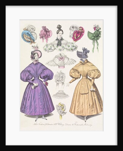 Fashion plate depicting women's costume by Anonymous