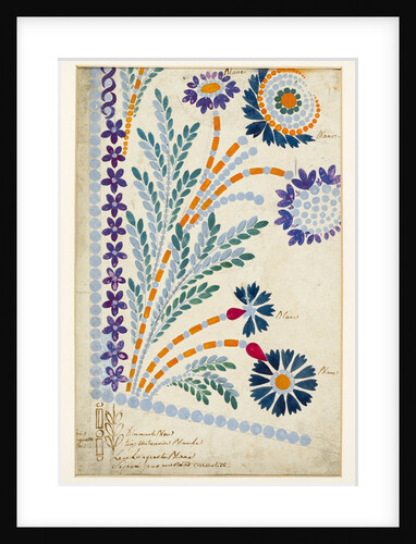 Design for embroidery on men's waistcoats by Jean Pillement