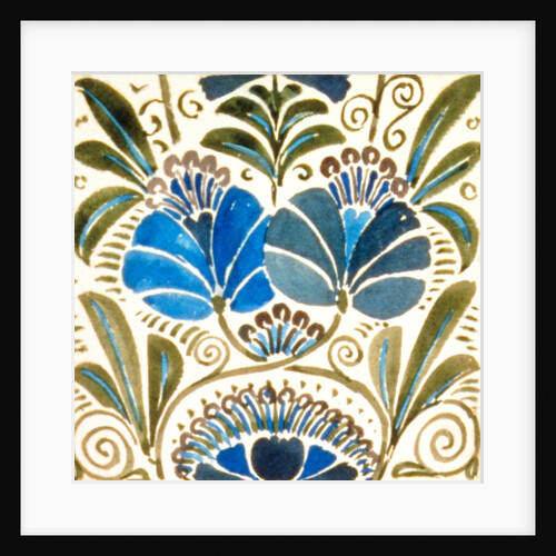 Design of tile by William de Morgan