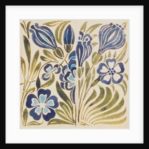 Design of tile by William de Morgan