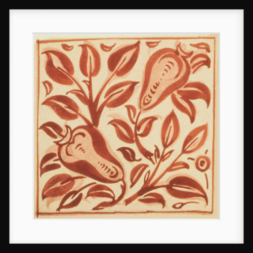 Design of tile by William de Morgan