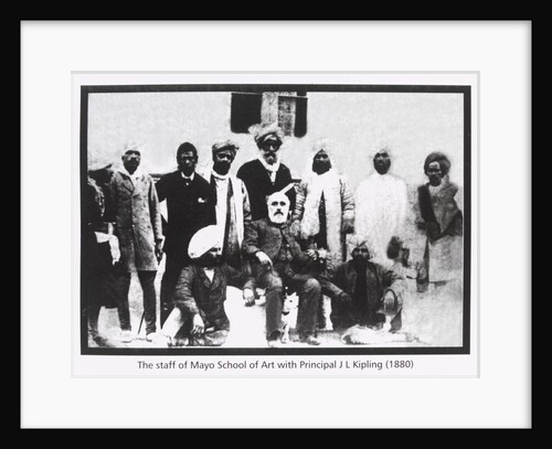 The Staff of Mayo School of Art, with Principal John Lockwood Kipling by Unknown
