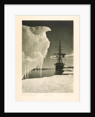 The Terra Nova next to the Icefoot by Herbert George Ponting
