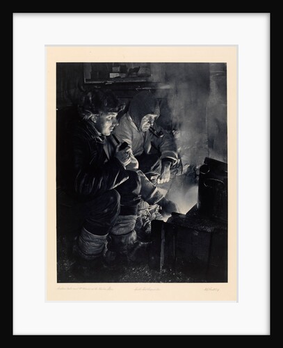 Captain Oates and Mr Meares at the Blubber Stove by Herbert George Ponting