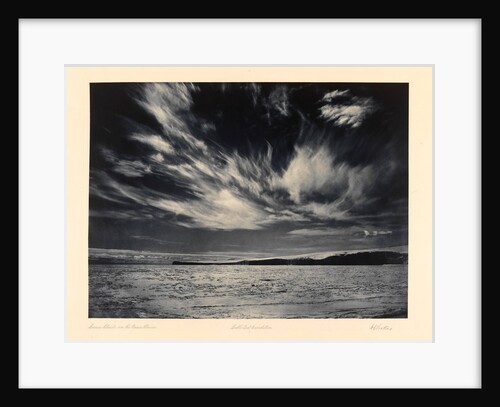 Cirrus Clouds over the Barne Glacier by Herbert George Ponting