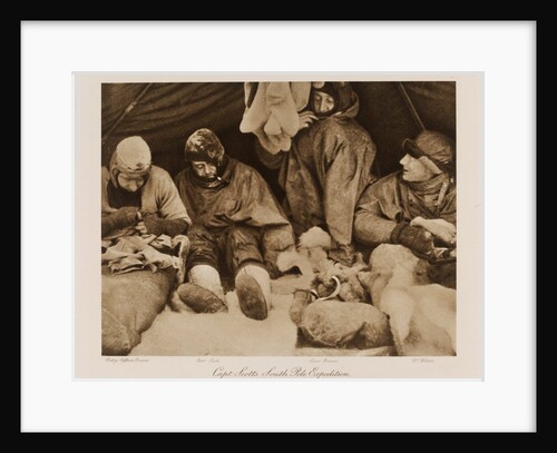 Bedtime on the March by Herbert George Ponting