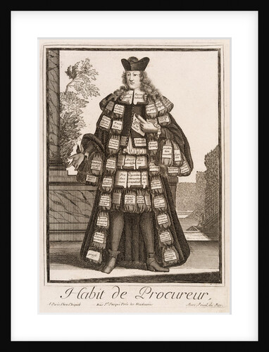 Habit de Procureur by Nicolas de Larmessin
