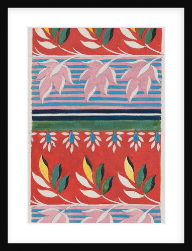 Design for wallpaper by Heussner & Co