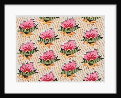 Design for wallpaper by Heussner & Co
