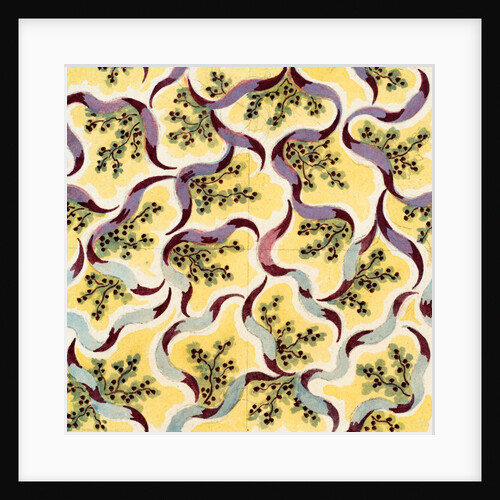 Design for a wallpaper pattern by Heussner & Co.