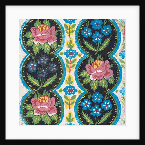 Design for wallpaper by Heussner & Co