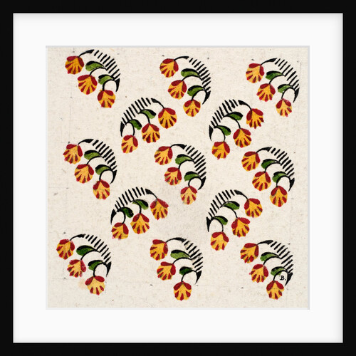 Design for a wallpaper pattern by Heussner & Co.