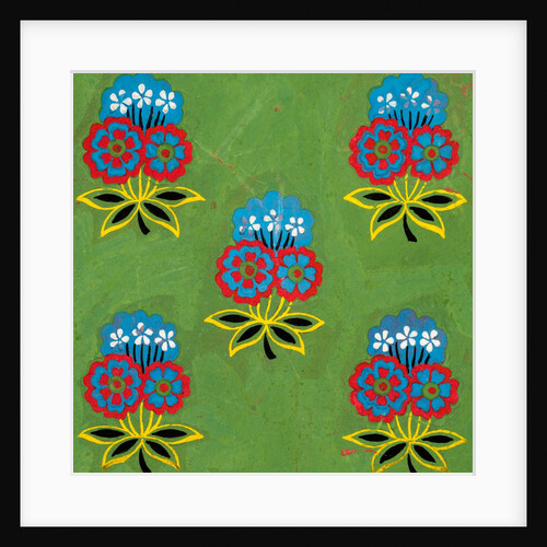 Design for a wallpaper pattern by Heussner & Co.