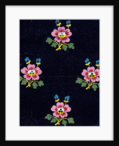 Design for a wallpaper pattern by Heussner & Co.