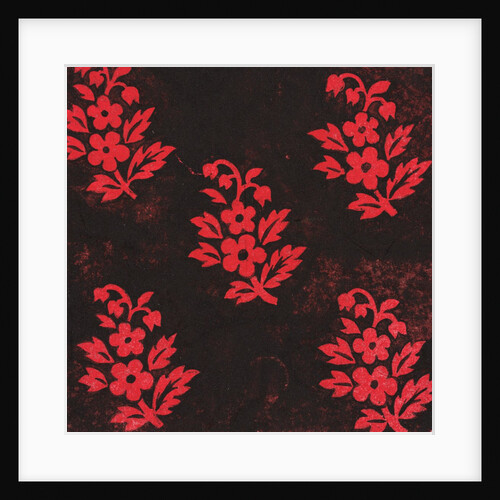 Design for a wallpaper pattern by Heussner & Co.