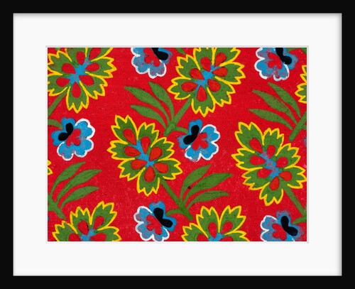 Design for a wallpaper pattern by Heussner & Co.