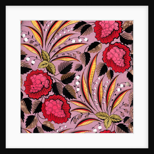 Design for a wallpaper pattern by Heussner & Co.