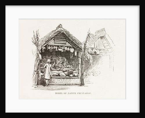 Model of a Native Fruit Shop in the Colonial and Indian Exhibitio by Unknown