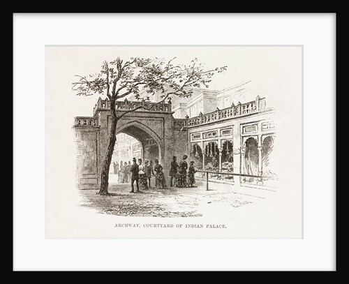 Archway, Courtyard of The Indian Palace in the Colonial and Indian Exhibitio by Unknown