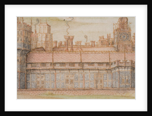 Nonsuch Palace from the South, detail by Joris Hoefnagel