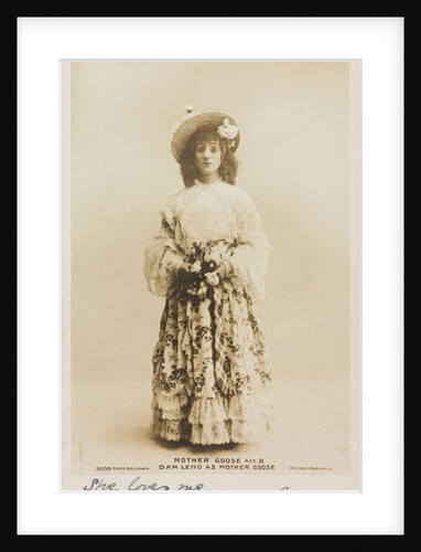 Dan Leno as Mother Goose in Mother Goose Act II by Bassano