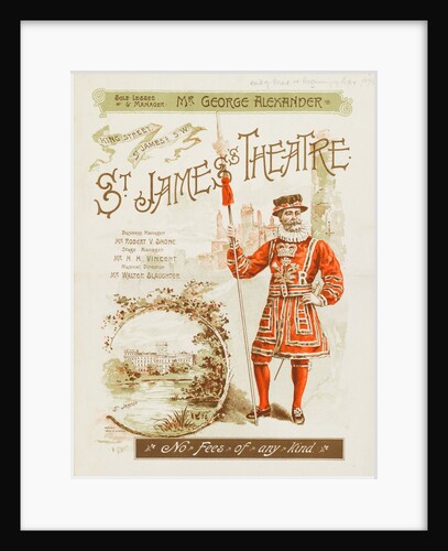 Front cover of the programme for The Importance of Being Earnest at St James's Theatre by Anonymous