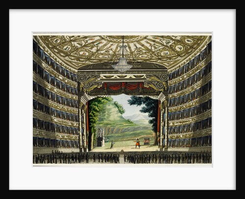Stage of the newly restored La Scala by Unknown