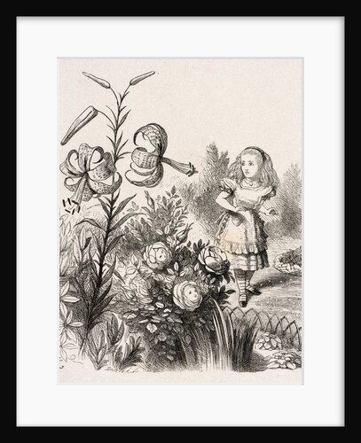 Alice and the Flowers by Dalziel Brothers
