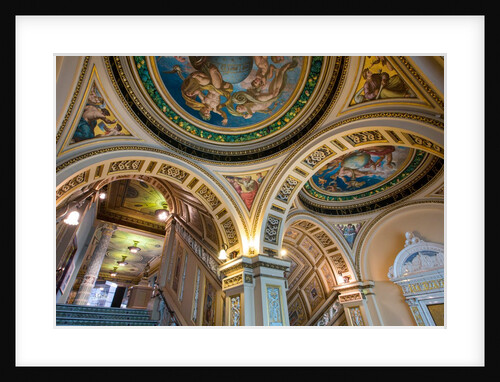 The painted ceiling and Ceramic Staircase, Victoria and Albert Museum by Anonymous