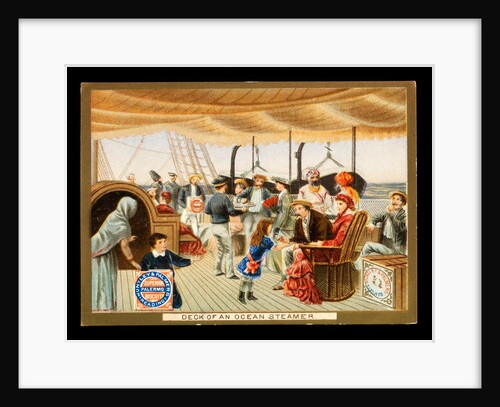 A social ocassion on the deck of an ocean steamer by Huntley and Palmers