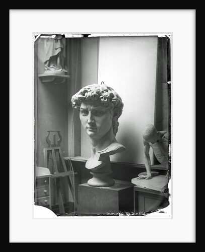 Cast of the head of Michelangelo's David in the Accademia di Belle Arte, Florence by Isabel Agnes Cowper
