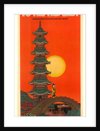 To the Far East, poster advertising the Norddeutscher Lloyd Steamship Company by Bernd Steiner