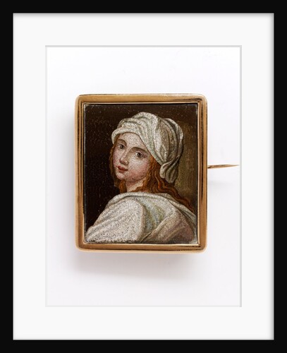 Micromosaic brooch depicting Beatrice Cenci by Anonymous