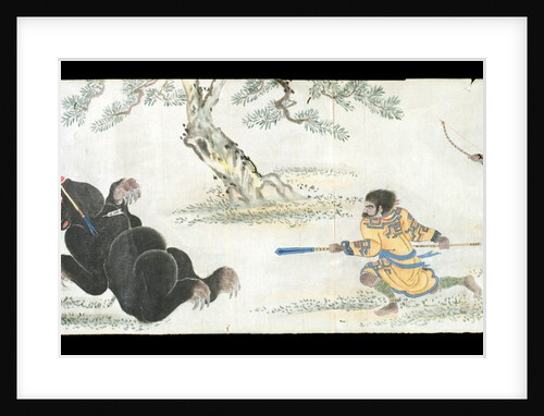 Hunting scenes from the life of the Ainu by School of Hanabusa Itcho