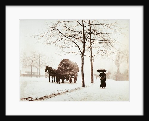 The Great Frost, Snow Scene Along the Embankment by Paul Martin