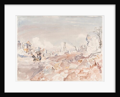 Calais: Le Monument aux Morts, La Rue Royale, and La Tour de Guet by Thomas Hennell