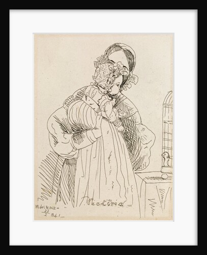 Victoria as a baby in the arms of a nurse by Queen Victoria