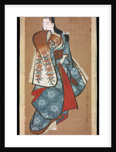 Standing courtesan by Dohan Kaigetsudo