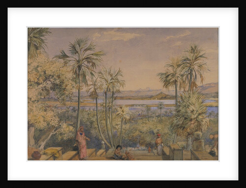 View eastwards from the steps behind Mount Mary Church, Bandra, Bombay by William Carpenter