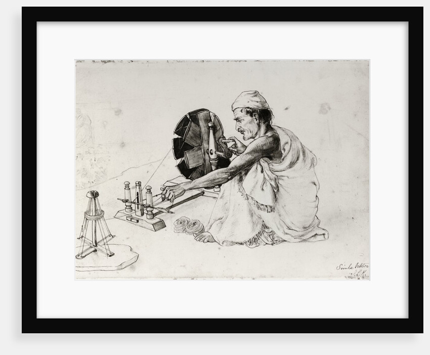 Spinning at a Wheel by John Lockwood Kipling