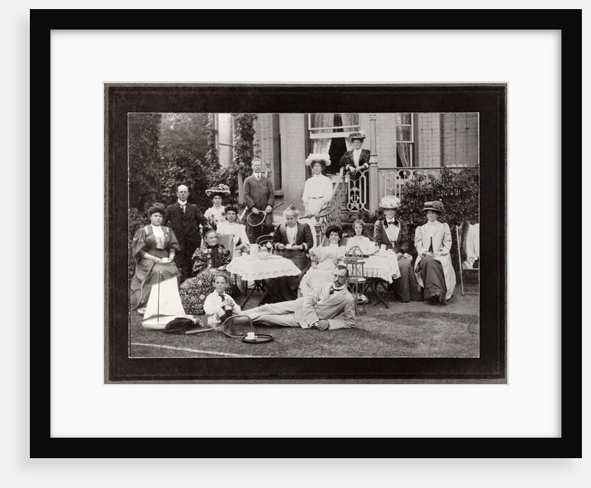 Family Group at Tea in the Garden, anonynous photographer by Unknown